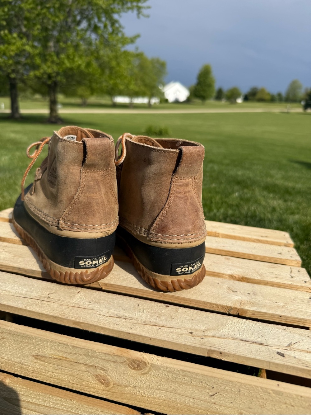 Sorel Brown and Black Lace-Up Duck Boots - Picture 2 of 4